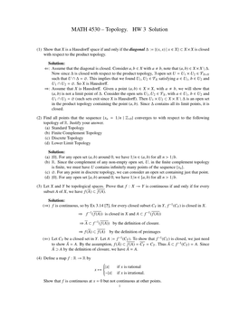 MATH4530–Topology. HW3 Solution