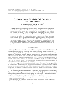 Combinatorics of Simplicial Cell Complexes and Torus Actions V