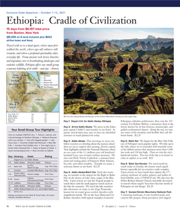 Ethiopia: Cradle of Civilization