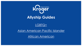 Allyship Guides