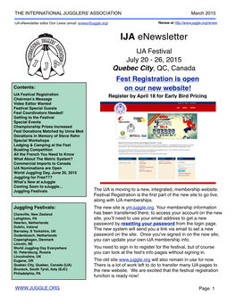 IJA Enewsletter