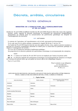 JOURNAL OFFICIEL DE LA RÉPUBLIQUE FRANÇAISE Texte 49 Sur 200