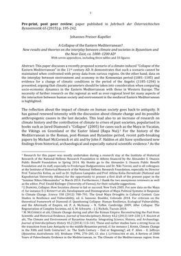 Paper Published in Jahrbuch Der Österreichischen Byzantinistik 65 (2015) P