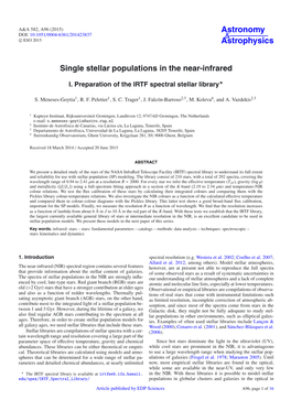 Single Stellar Populations in the Near-Infrared