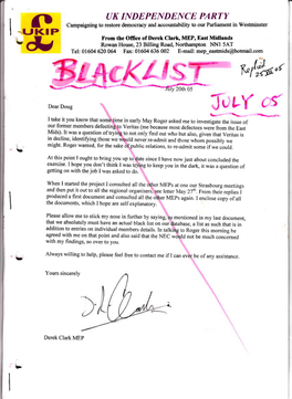 UKIP Blacklistings Jul-2005
