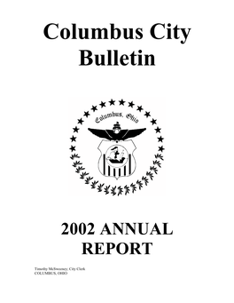 Columbus City Bulletin 2002 Annual Report (Pdf)