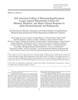 2016 American College of Rheumatology/European League