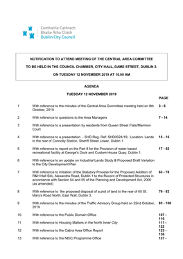 (Public Pack)Agenda Document for Central Area Committee, 12/11