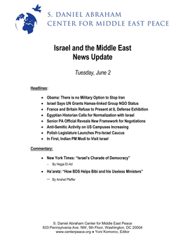 Israel Update