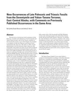 New Occurrences of Late Paleozoic and Triassic Fossils from The