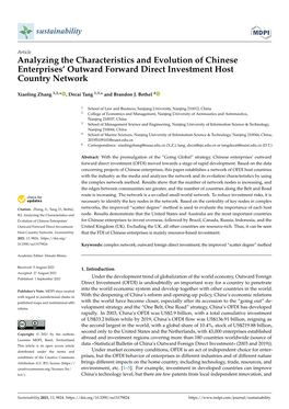 Analyzing the Characteristics and Evolution of Chinese Enterprises’ Outward Forward Direct Investment Host Country Network