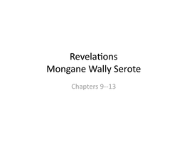 Revelaeons Mongane Wally Serote