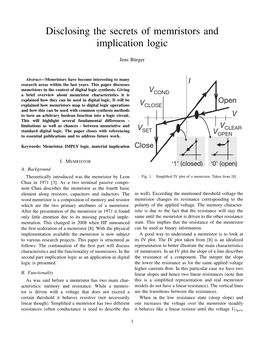 Disclosing the Secrets of Memristors and Implication Logic