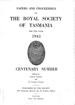 The Royal Society of Tasmania