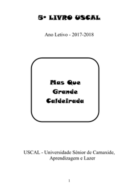 5º LIVRO USCAL Mas Que Grande Caldeirada