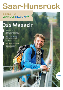 Das Magazin Die Brücke Längste Hängeseilbrücke Deutschlands in Mörsdorf