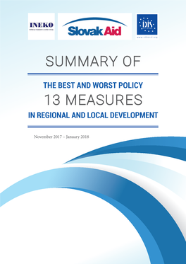 Summary of the Best and Worst 13 Policy Measures in Regional And