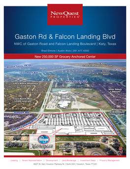 Gaston Rd & Falcon Landing Blvd