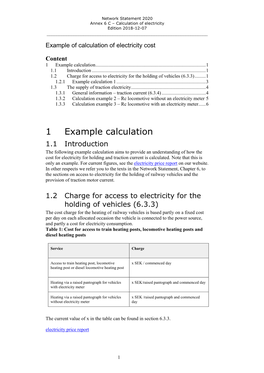 Annex 6 C Calculation of Electricity