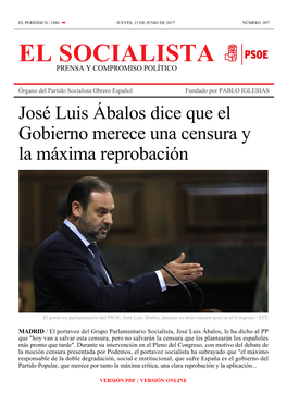 El Socialista Prensa Y Compromiso Político