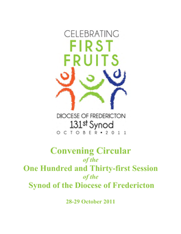 131St Session of Synod Convening Circular