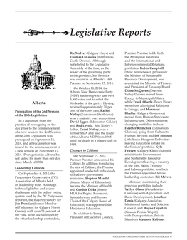 Legislative Reports