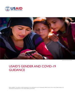 Usaid's Gender and Covid-19 Guidance