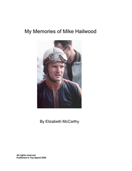 My Memories of Mike Hailwood