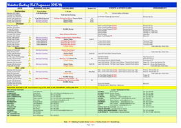 Wakatere Boating Club Programme 2013/14