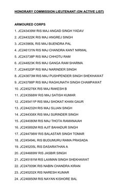 Armoured Corps 1. Jc243439w Ris Maj Angad Singh Yadav 2