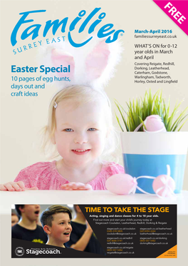 Easter Special Caterham, Godstone, Warlingham, Tadworth, 10 Pages of Egg Hunts, Horley, Oxted and Lingfield Days out and Craft Ideas