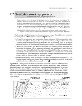 K31 Great Lakes Isotopic Age Provinces