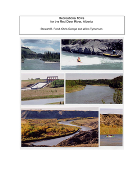 Recreational Flows for the Red Deer River, Alberta