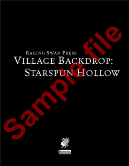 Village Backdrop: Starspun Hollow