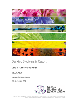Desktop Biodiversity Report
