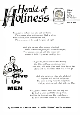 Herald of Holiness Volume 47 Number 14 (1958)