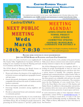 Castro/Eureka Valley Neighborhood Association Newsletter