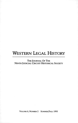 Western Legal History