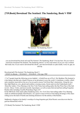 Download the Sentinel: the Sundering, Book V PDF