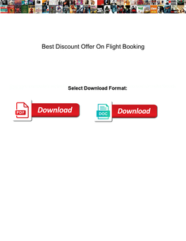 Best Discount Offer on Flight Booking