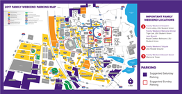 2017 Family Weekend Parking Map Public Parking