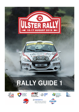 Rally Guide One Ulster Rally 2019