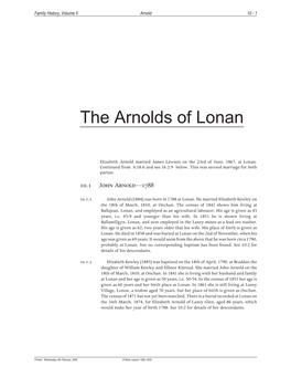 The Arnolds of Lonan