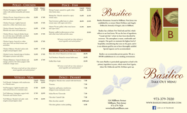 973-379-7020 Take-Out Menu