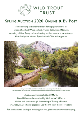 Spring Auction 2020 Online & by Post