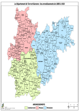 Les Arrondissements De 1808 À 1926