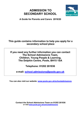 2019-20 Parents Guide Secondary (1).Pdf