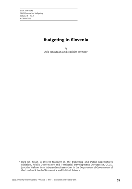 Budgeting in Slovenia