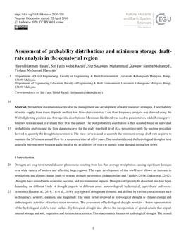 Assessment of Probability Distributions and Minimum Storage