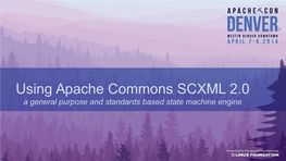 Using Apache Commons SCXML